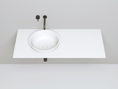 Раковина из искусственного камня S-Stone Salini MAREA 1802203MF 40х40 полувстраиваемая цвет мультиколор